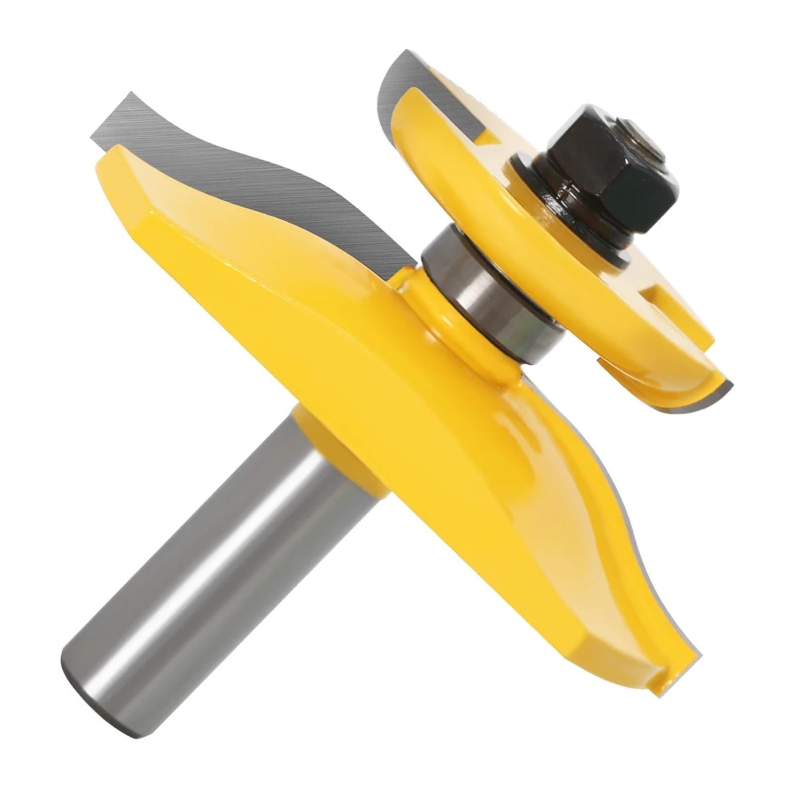 1pc 12mm 1/2 Shank Raised Panel Router Bit with Backcutter Cove 3-1/4 Woodworking Milling Cutter for Wood(NO5 12mm Shank)