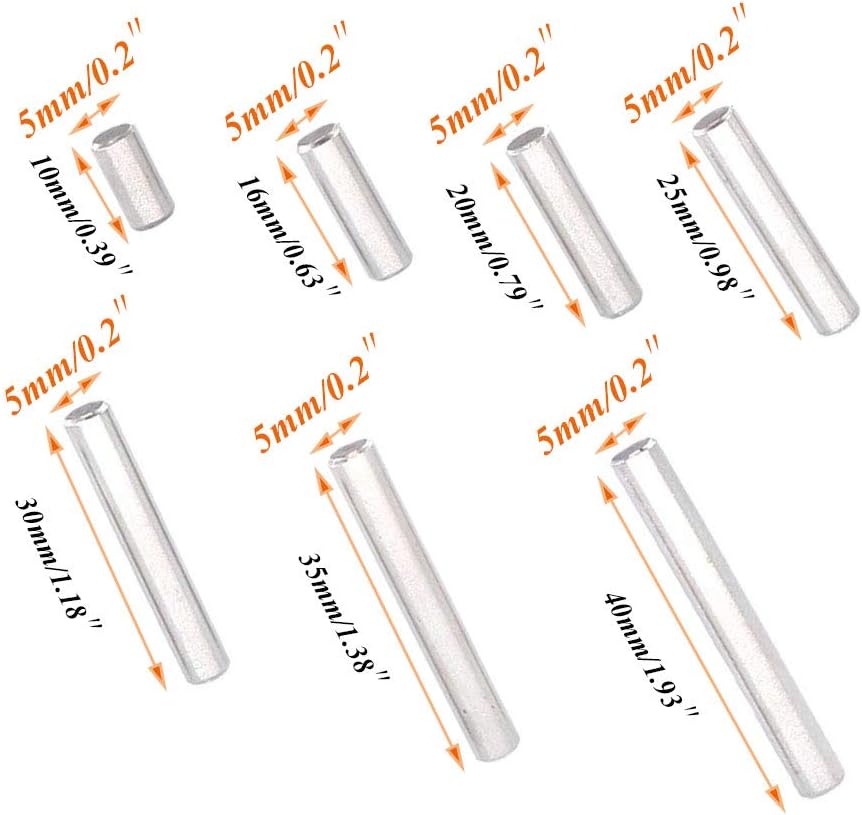 Socell 80 Pieces Dowel Pin Stainless Steel Shelf Support Pin Fasten Elements Shelf Bracket Pegs Cabinet Furniture Shelf Pins Support Assortment Kit