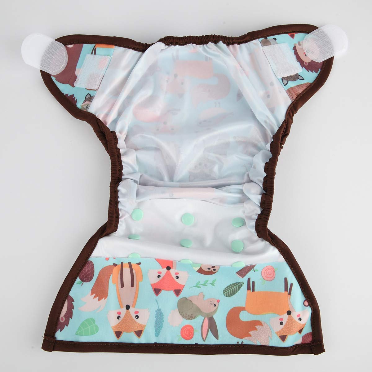 Housse de couche-culotte pour bébé avec crochet et anneau, double cheville de 3 kg à 15 kg, taille unique