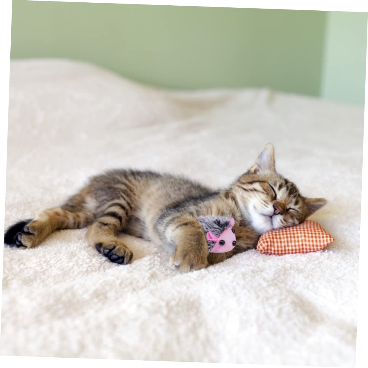 Supvox 15 STK Vibrierendes Katzenspielzeug Katzen- -Spielzeug Entwicklungsspielzeug Katze Kuscheln Spielzeug Für Kätzchen Katzenminze-Spielzeug Produkt Haustierzubehör Lustige Katze