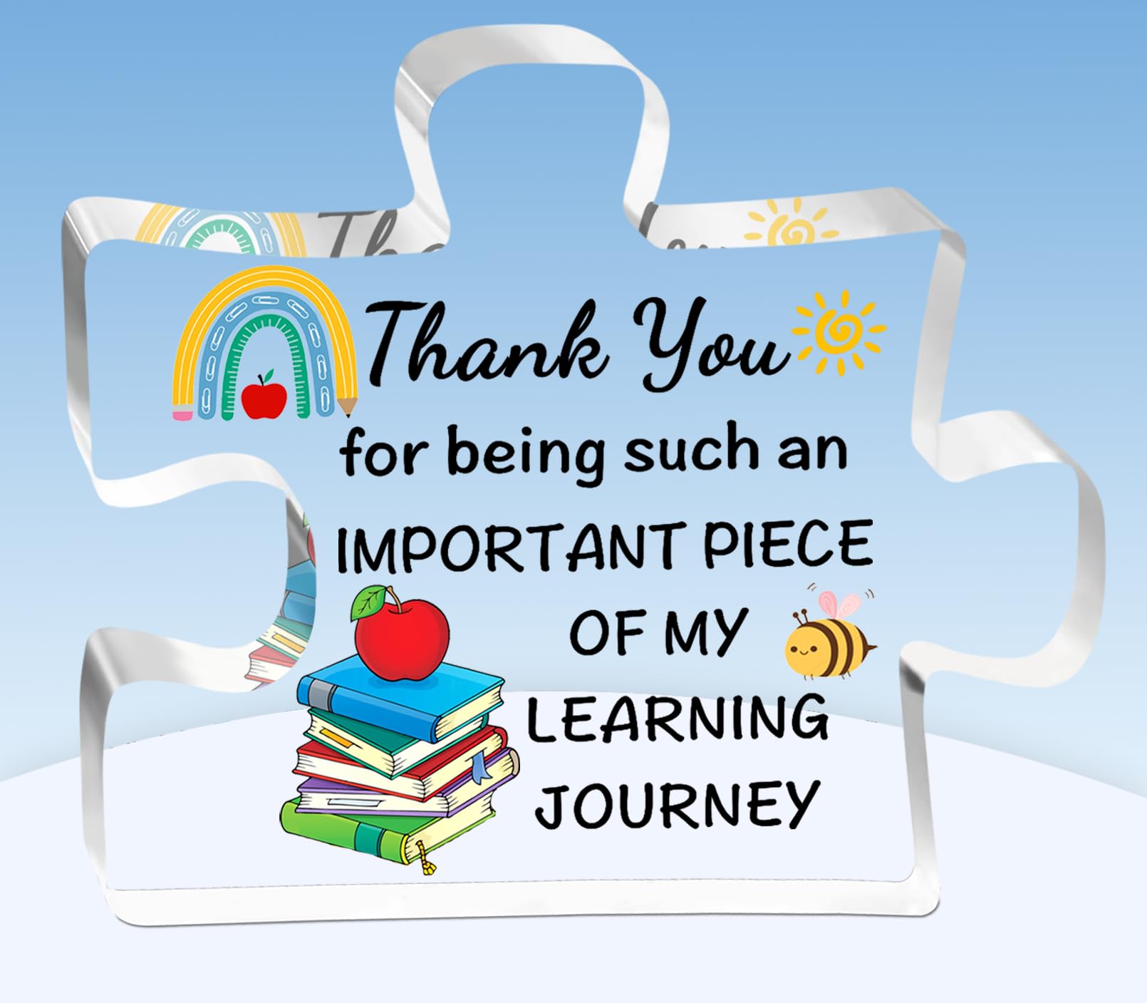TTOVEN Teacher Gifts Thank Teacher Gifts Thank You Teacher Gifts for Women Men Teacher Acrylic Plaque Gifts
