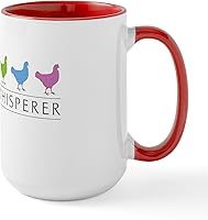 Vista 45 de CafePress Chicken Whisperer - Taza grande de cerámica (15.0 fl oz)