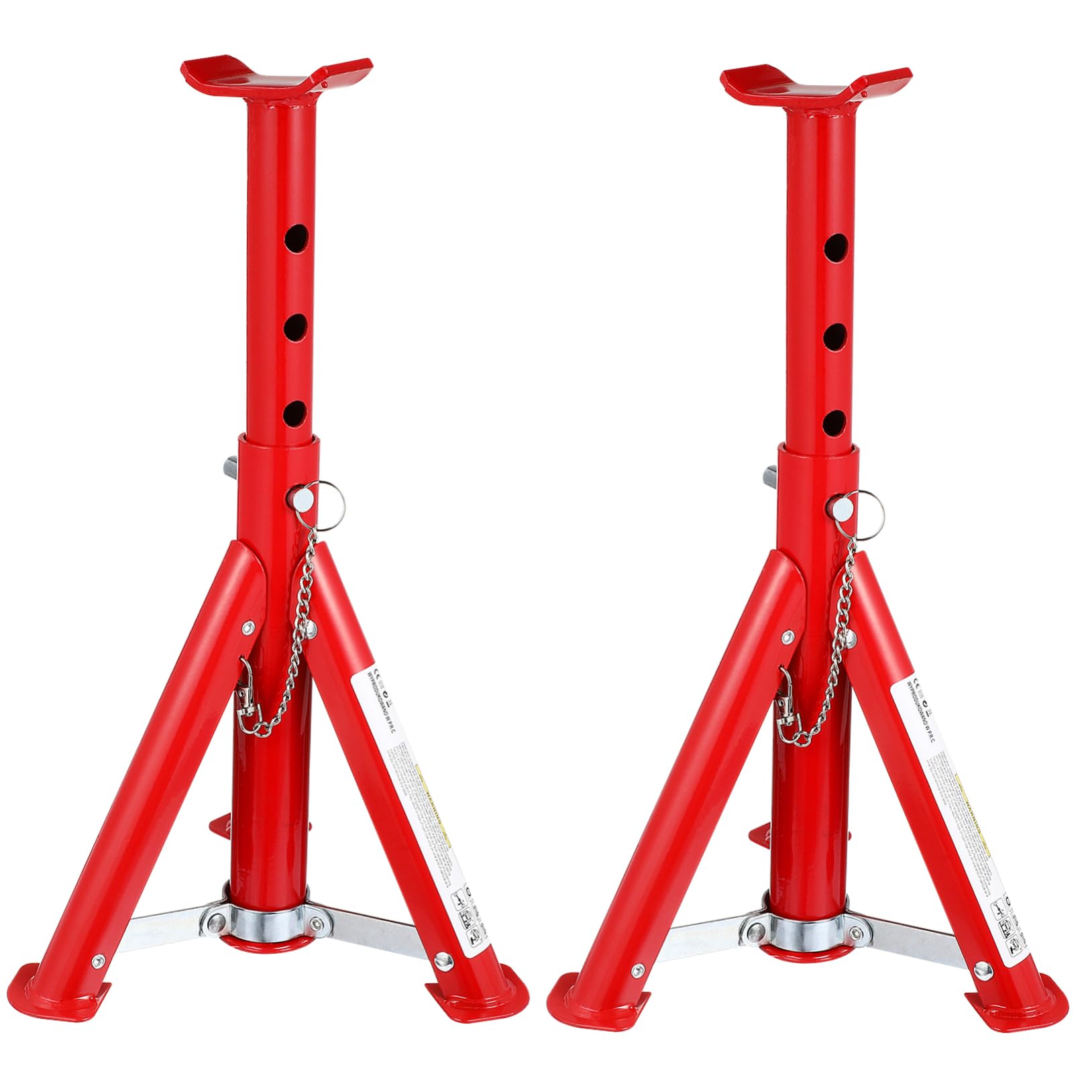 Ciieeo Chandelles de Cric 3 Tonnes en Acier au Carbone, Lot de 2