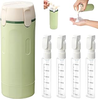 Garrafas reutilizáveis Pipihome 4 en 1 Botes viagem Rellenables, Botellas de viagem a Prueba