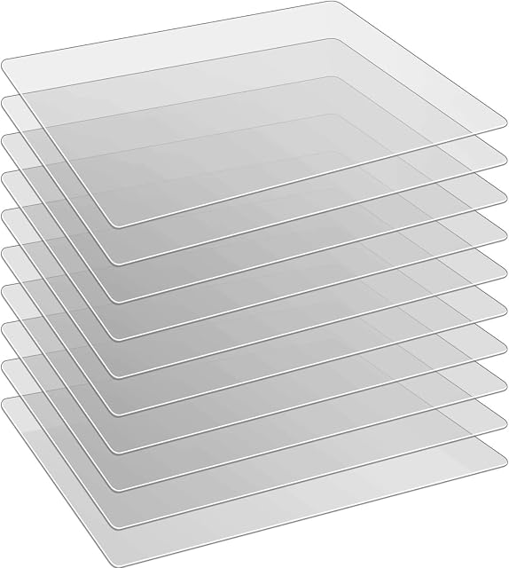10 Pieces Flexible Plastic Cutting Board Multi-Purpose Placemats Cutting Mats Vegetable Fruit Chopping Board, 15 x 12 Inch