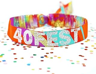 Sponsored Ad – 40FEST 40th Birthday Festival Birthday Party Wristbands Favours, Lockdown FORTY FEST Birthday Party Bag Fil...