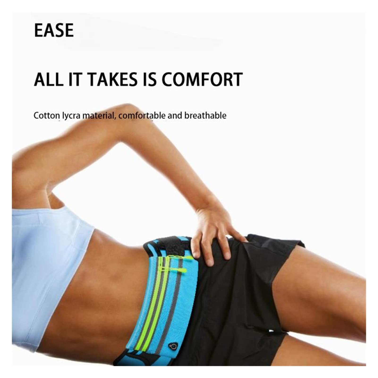 Einstellbare wasserdichte Laufbeutel Laufgürtel Sport Handy Kopfhörer Speicher Atmungsaktives Womenspouch -Accessoires