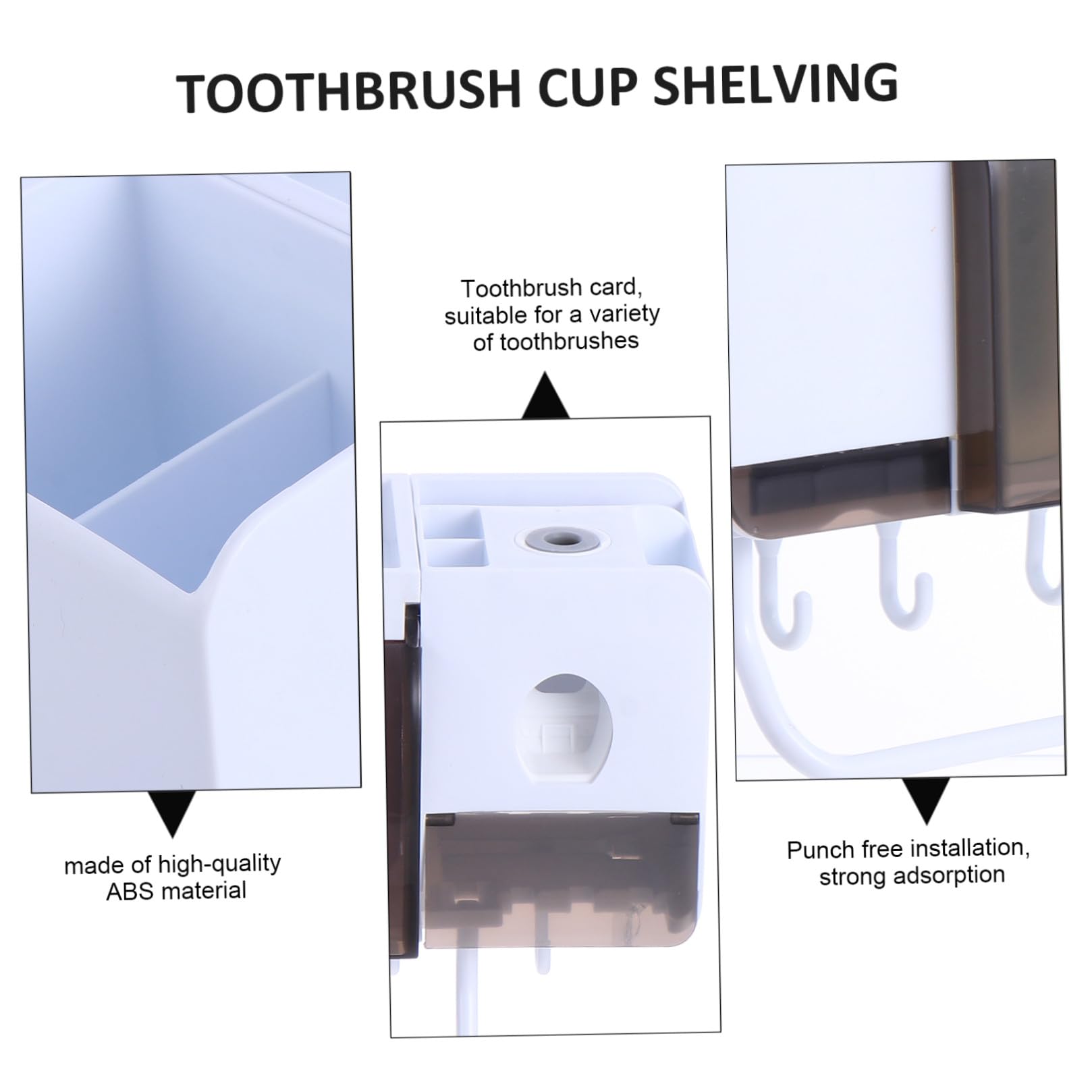 Juego de Almacenamiento para Cepillos de Dientes y Pasta de Dientes