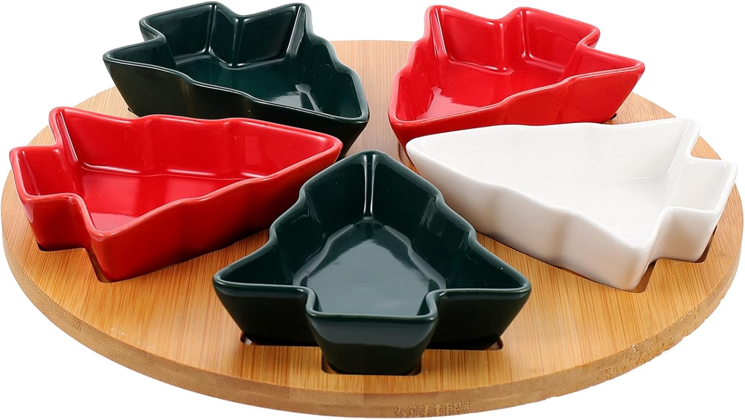 Hemoton 1 Set Christmas Tree Fruit Plate Christmas Snack