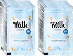 Leite Vegetal NutzMilk® Sachê 12 uni - Concentrado de Castanha de Caju