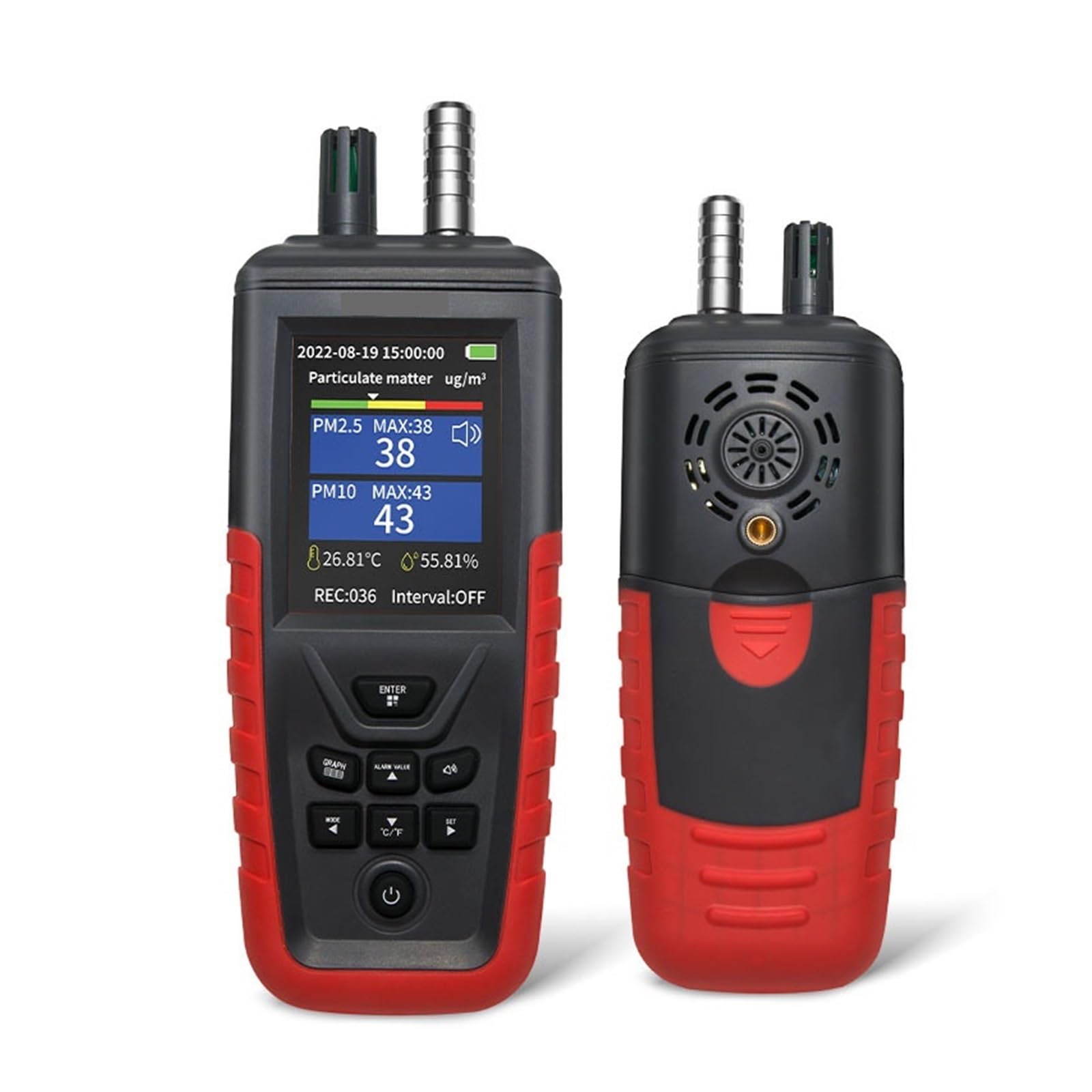 Misuratore Portatile della qualità dell'Aria Rilevatore PM2.5 qualità dell'Aria Interna IAQ Polvere PM 0,3 Sensore PM 10 Strumento rilevatore di Gas PM2.5