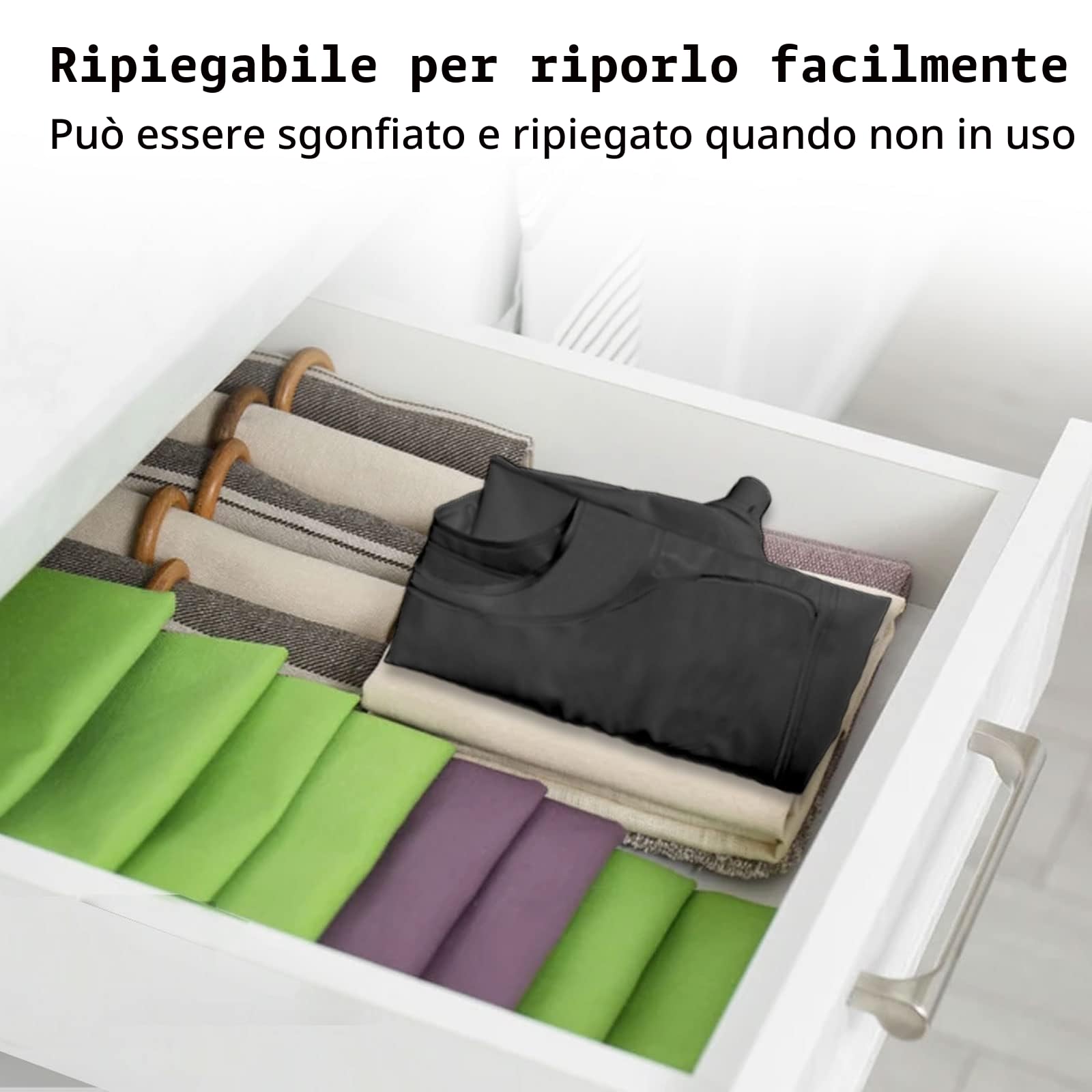 CDIYTOOL Bacino gonfiabile portatile per shampoo, per salone mobile, in PVC, pieghevole, per lavare i capelli, nero