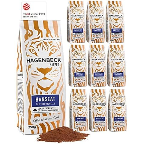 Hagenbeck Hanseat 10x250g | Gemahlener Kaffee | Würzig-aromatischer Röstkaffee Cover