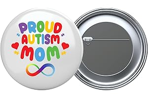 Autism Awareness 2.25” Pinback Button for Proud Autism Moms
