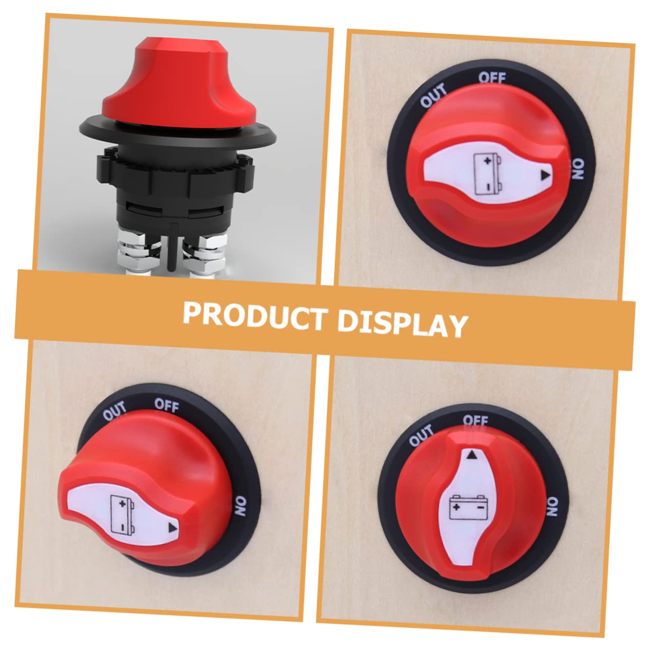 SUPVOX 2pezzi Interruttore Isolatore Di Batteria Per Rv e Utv Sicurezza e Protezione Per Auto e Camper Facile Da Installare e Resistente Alla Corrosione