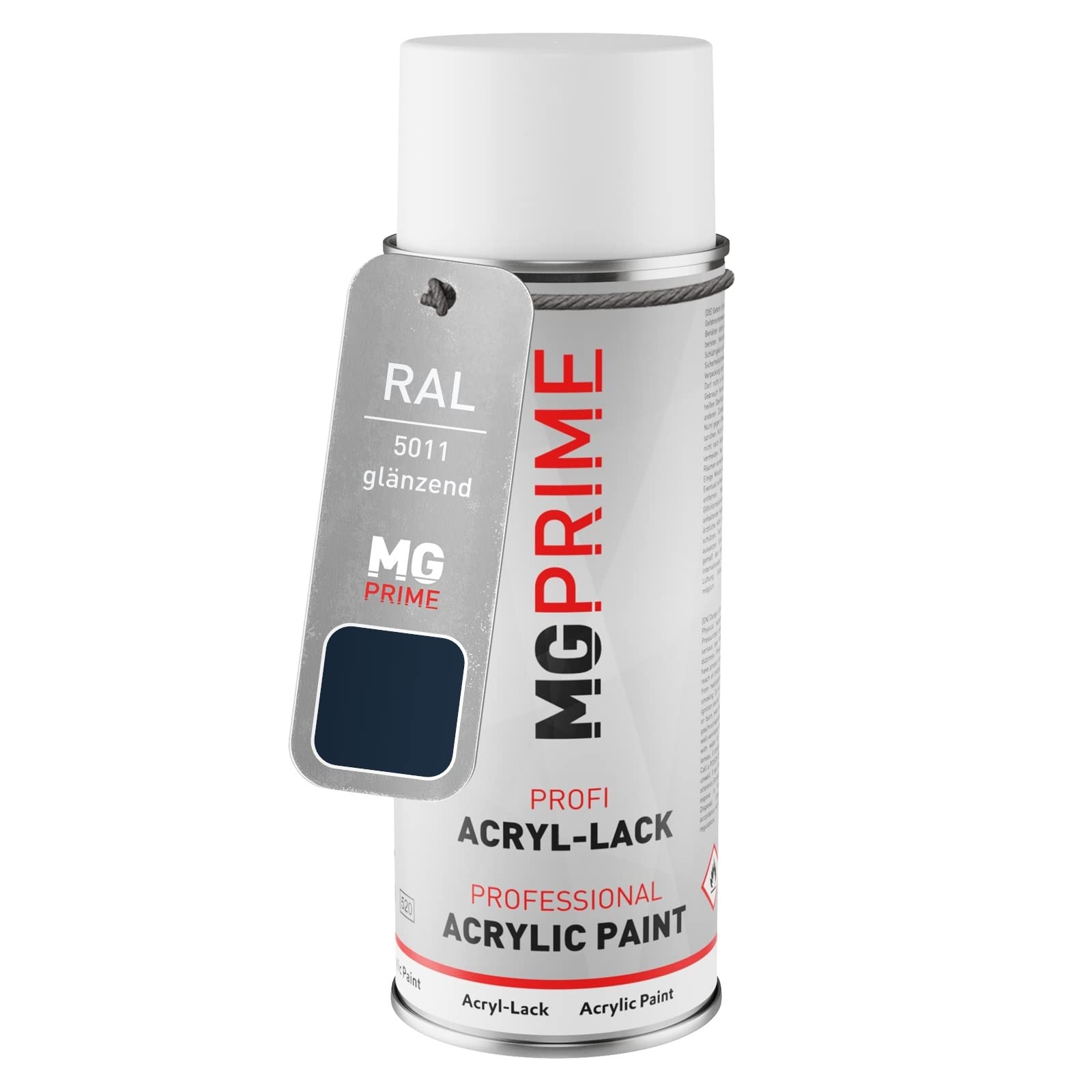 Mg Prime Steel Blue Ral 5011 /Stahlblau Spray Can 400 Ml Glossy Quick-Drying