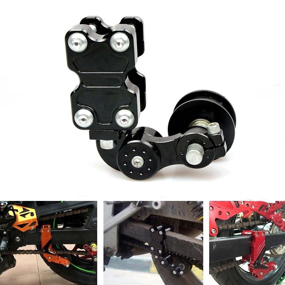 Osłona łańcucha Pasuje do Kawasaki pasuje do Ninja ZX6R ZX7R ZX9R ZX10R ZX12R ZX14R Z1000 ZZR600 napinacz łańcucha regulator łańcucha Ochraniacz łańcucha motocyklowego(Golden)