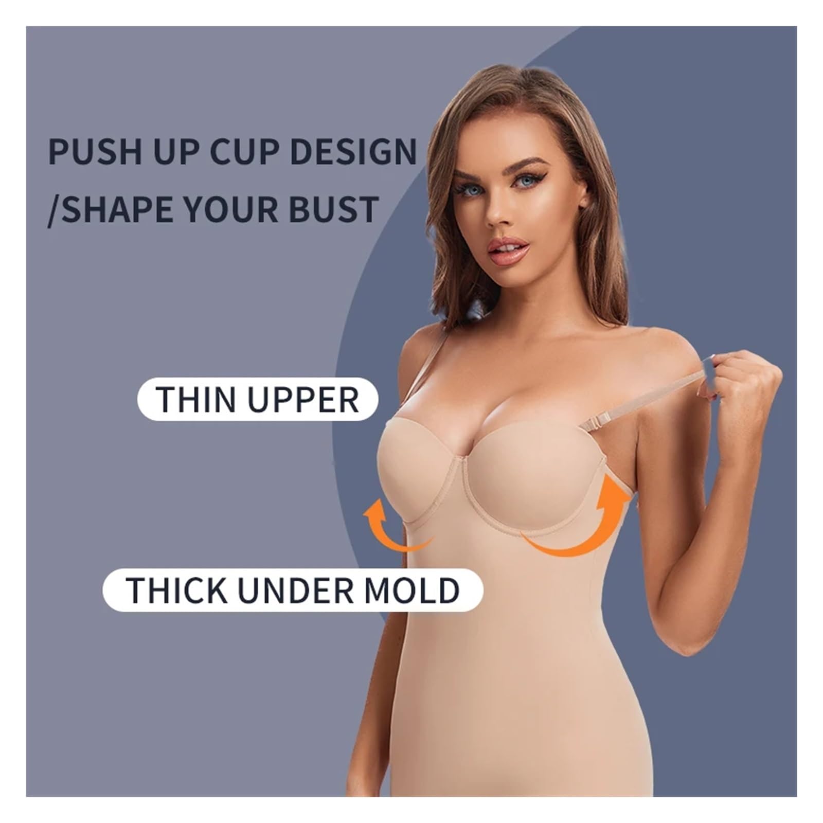 XYNSNDB Rozciągliwa sukienka damska Tube Shapewear Party Control Slip bielizna do ud z paskiem Underdress