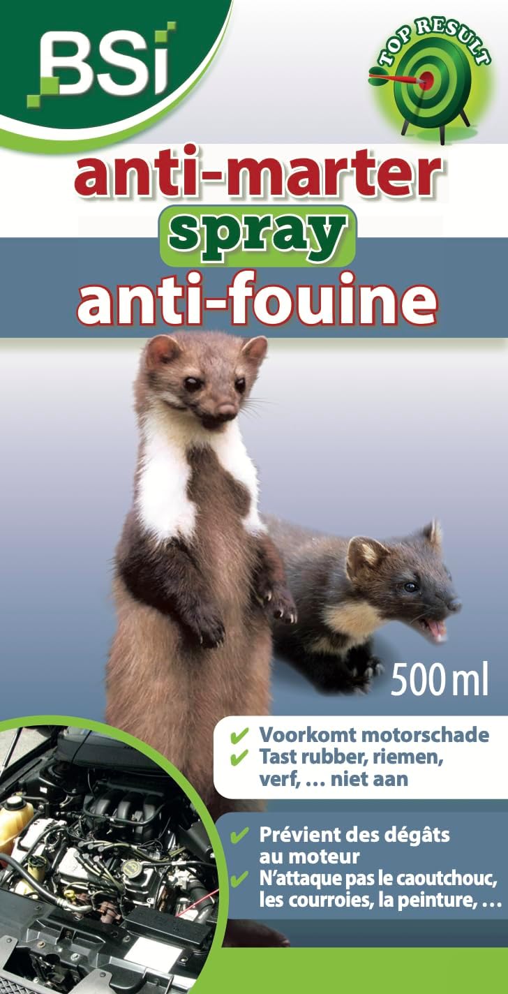 BSI - Spray Répulsif - Anti-Fouines Ou Martres - Action Rapide Et Sans Danger - Pour les Animaux - 500ml, Translucide — vue 3