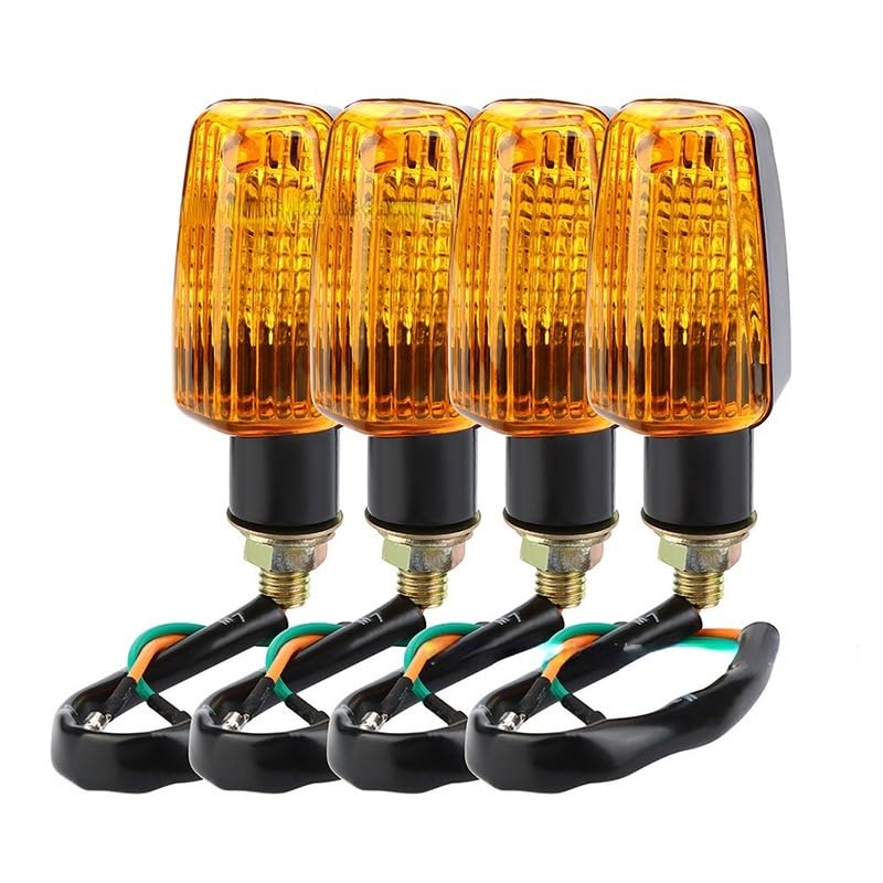 Clignotants moto universels feu signalisation ambre accessoire vélo et moto 4pcs