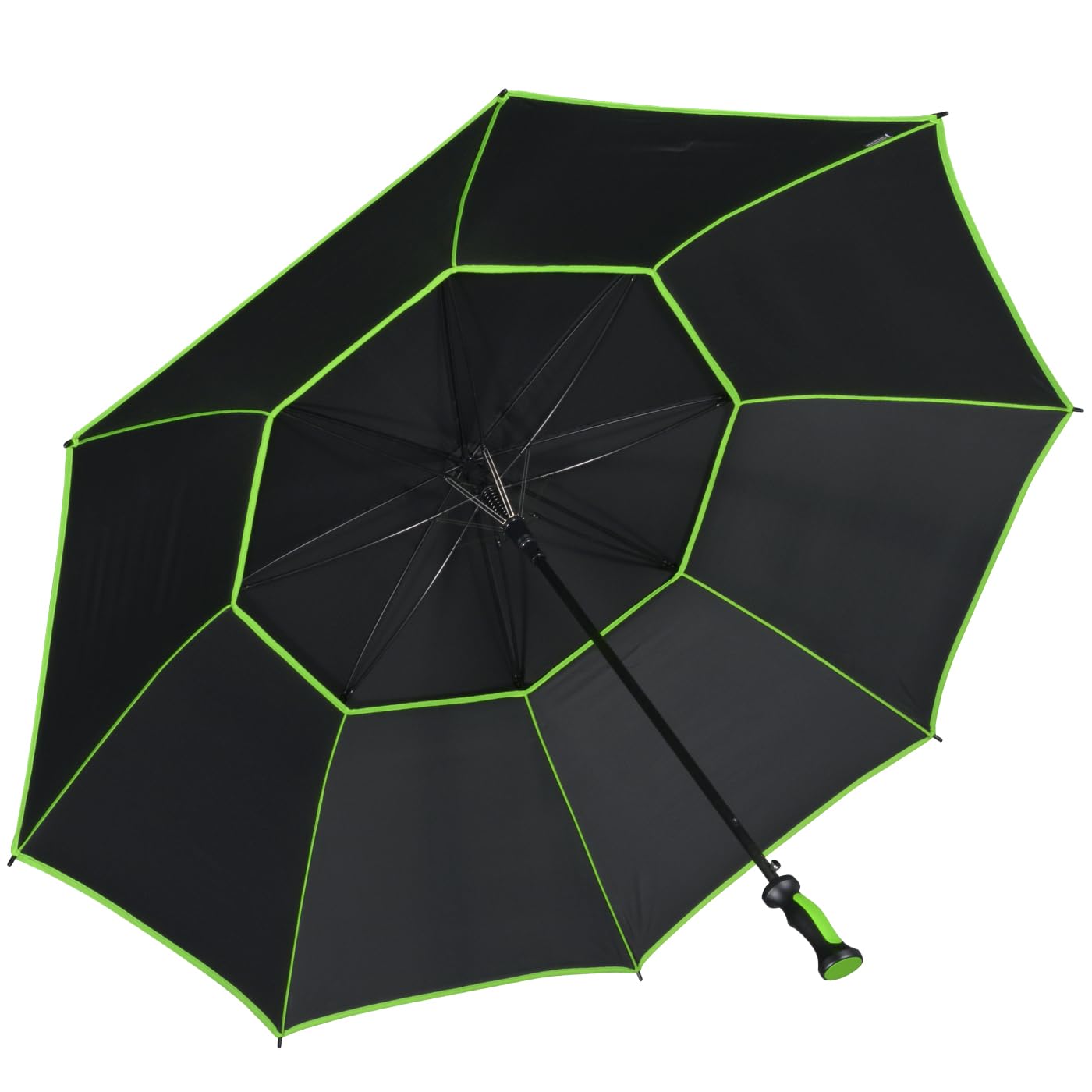 iX-brella 146 cm XXXL Fiber-Golfschirm Automatik doppeltes Dach mit Ventilationsbezug