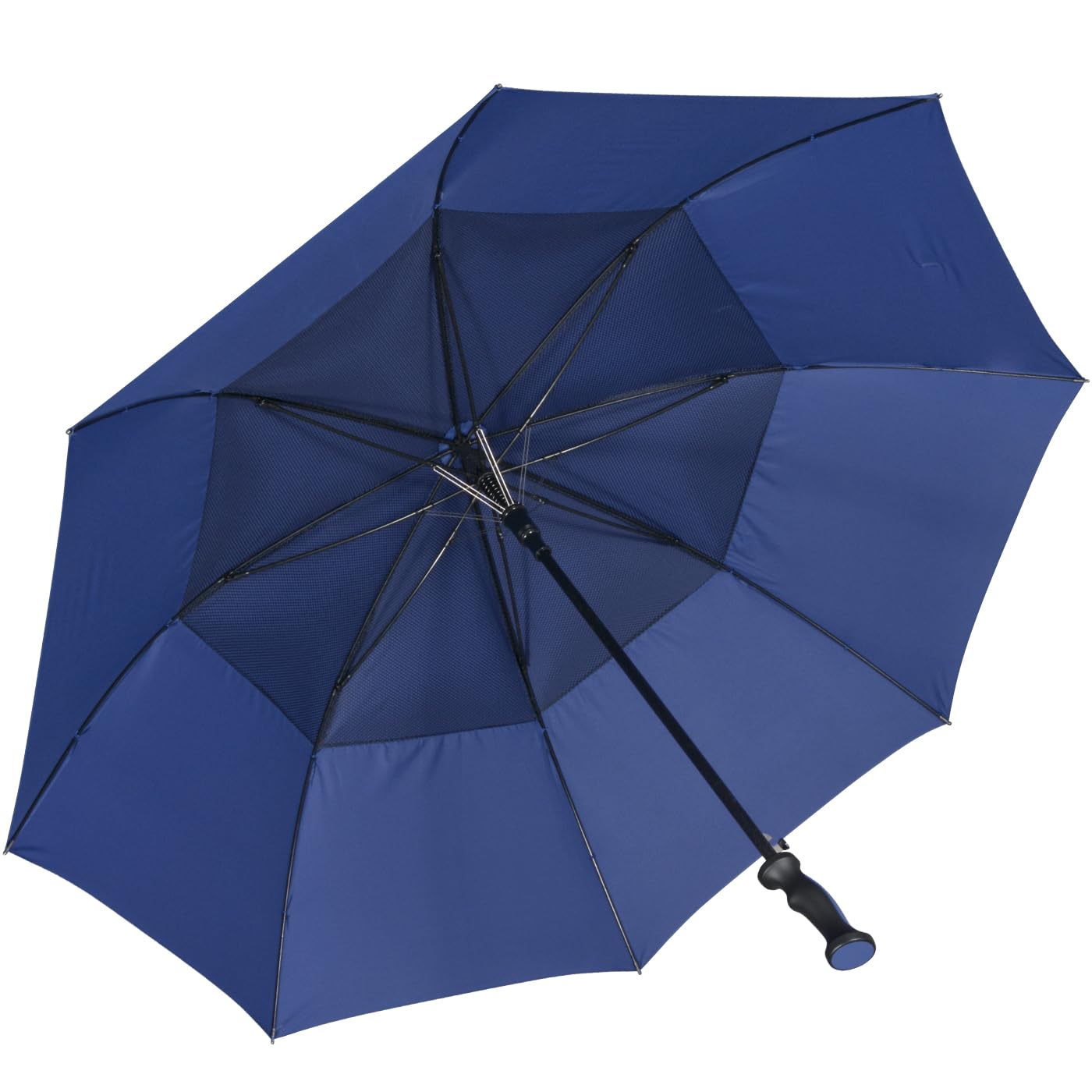 iX-brella Ombrello da golf in fibra XXL, 130 cm, automatico, doppio tetto con rivestimento di ventilazione