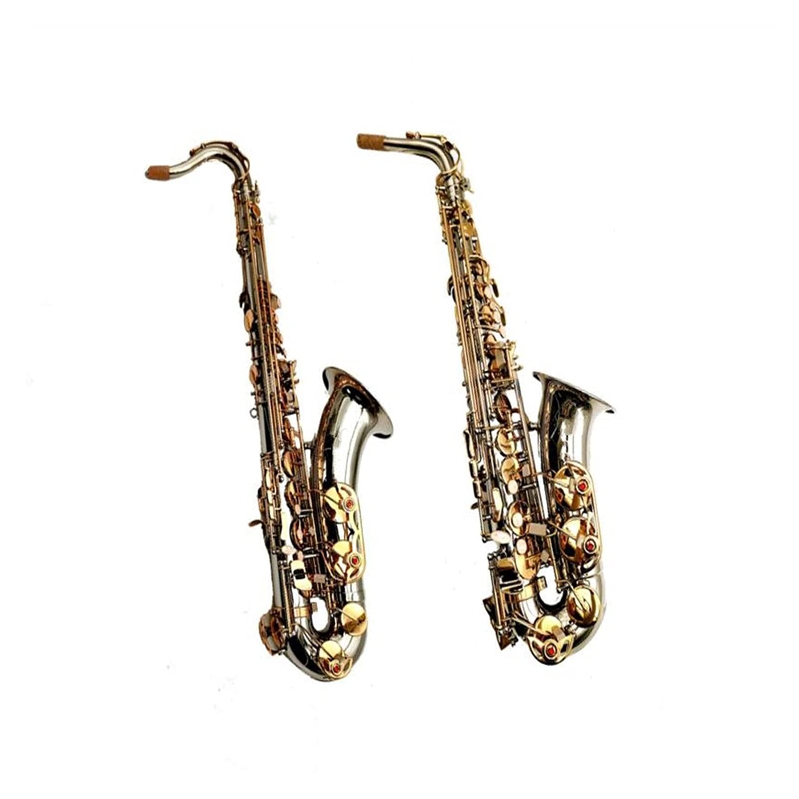 Sax Principianti Kit Tenor Sax Alto Sassofono Keys Placcato in Nichelato Keys Strumento A Legna con Cassa Cappotto Strumento a fiato (Color : Alto Sax Case Brown PU)