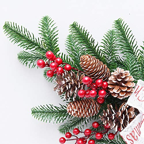 Mini árvore de Natal DAMEING, mesa de árvore em miniatura, árvore de mesa artificial com decoração d