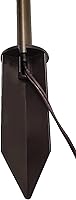 Vista 3 de Estaca de luz para exteriores de 8 pulgadas en acabado negro – Soporte de picos de iluminación, uso universal, materiales de resina, cable lateral