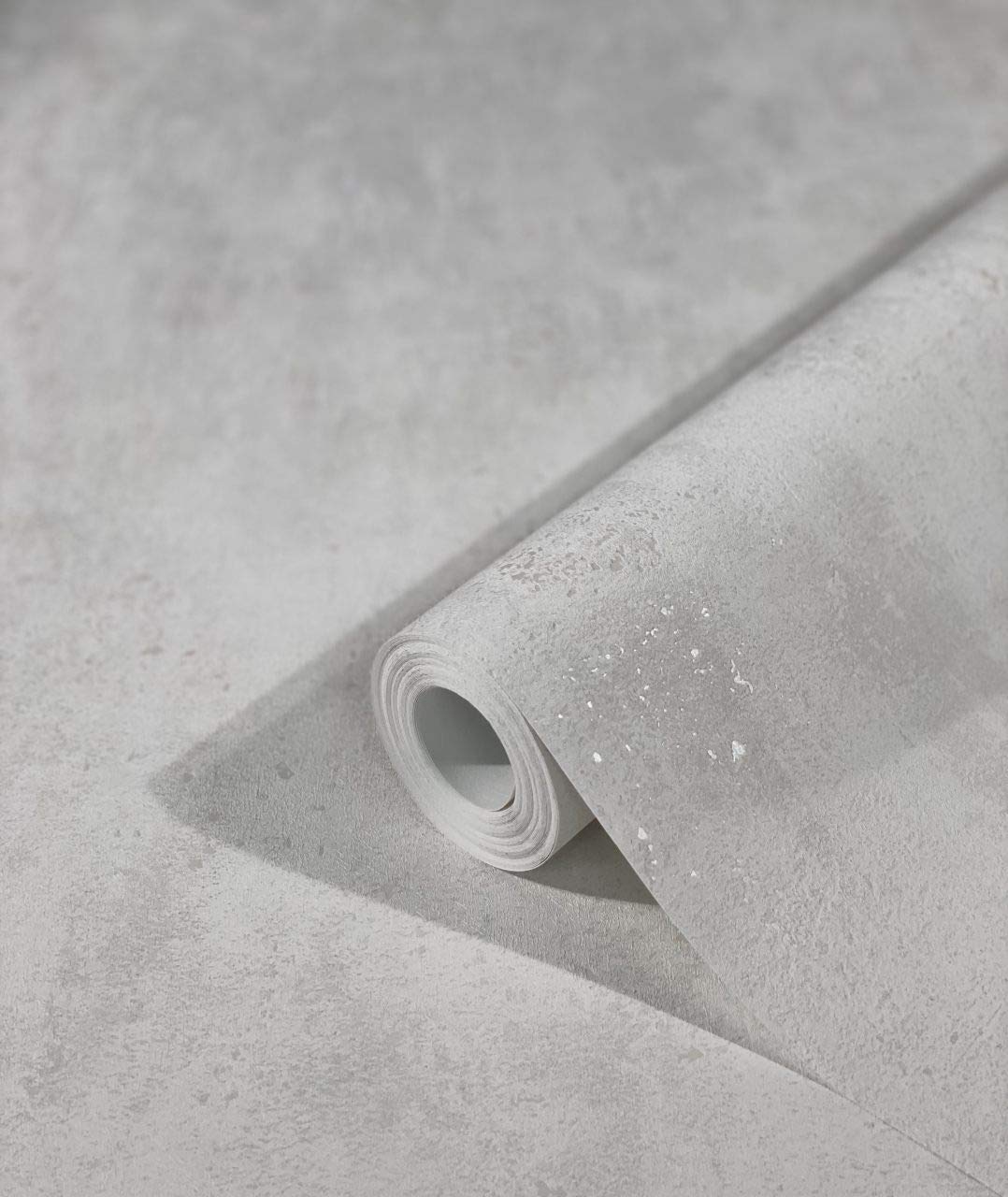 Marburg Wallpaper White Concrete Look Structure for Bedroom or Living Room Non-Woven Wallpaper 100% Made in Germany Premium Quality 10,05 x 0,53m