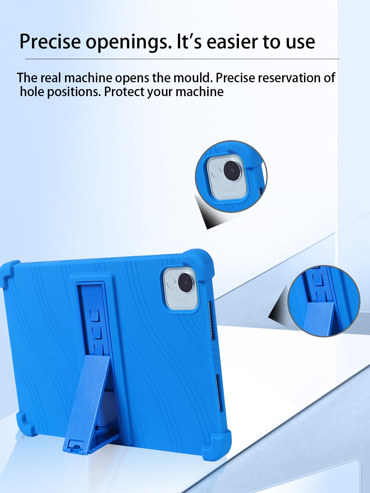 Tujibeay Kids Case For Honor Pad X9A 2025 /Honor Pad X9 Pro 11.5 Inch Lightweight Kids Boy Girl EVA Shockproof Cover Case With Handle (Blue - View #3