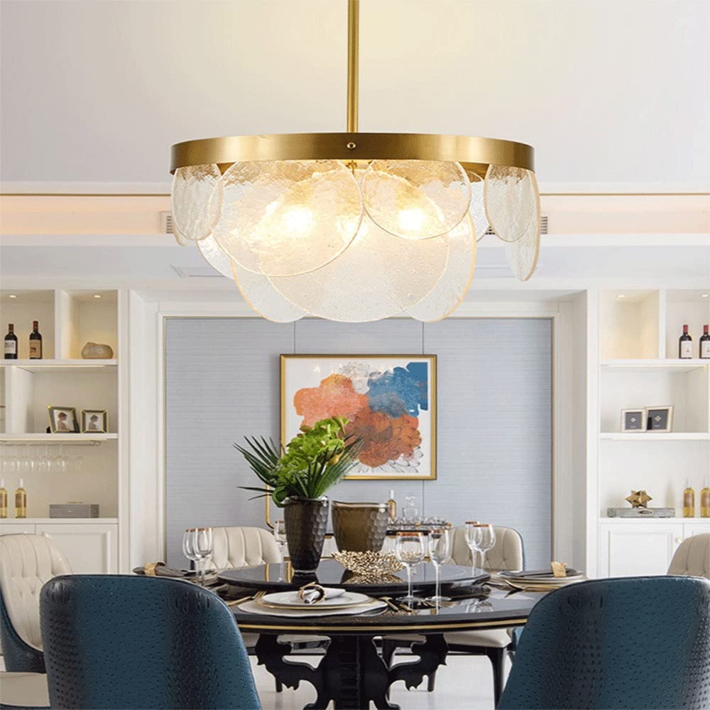 Lampa wisząca ze szkła bąbelkowego
