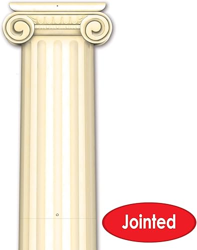 Miniatura 3 de Beistle Telón de fondo para fotos de pilar romano, decoración de pared de columna griega, decoración de fiesta con corte articulado italiano,