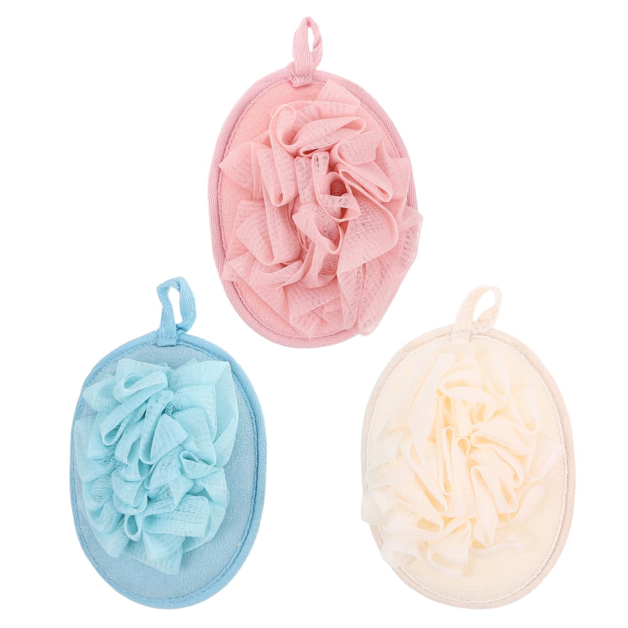Didiseaon 3Pcs Bath Towel Set with Exfoliating Bath Ball and Soft Scrubbing Towel for Bathroom Use Home Travel