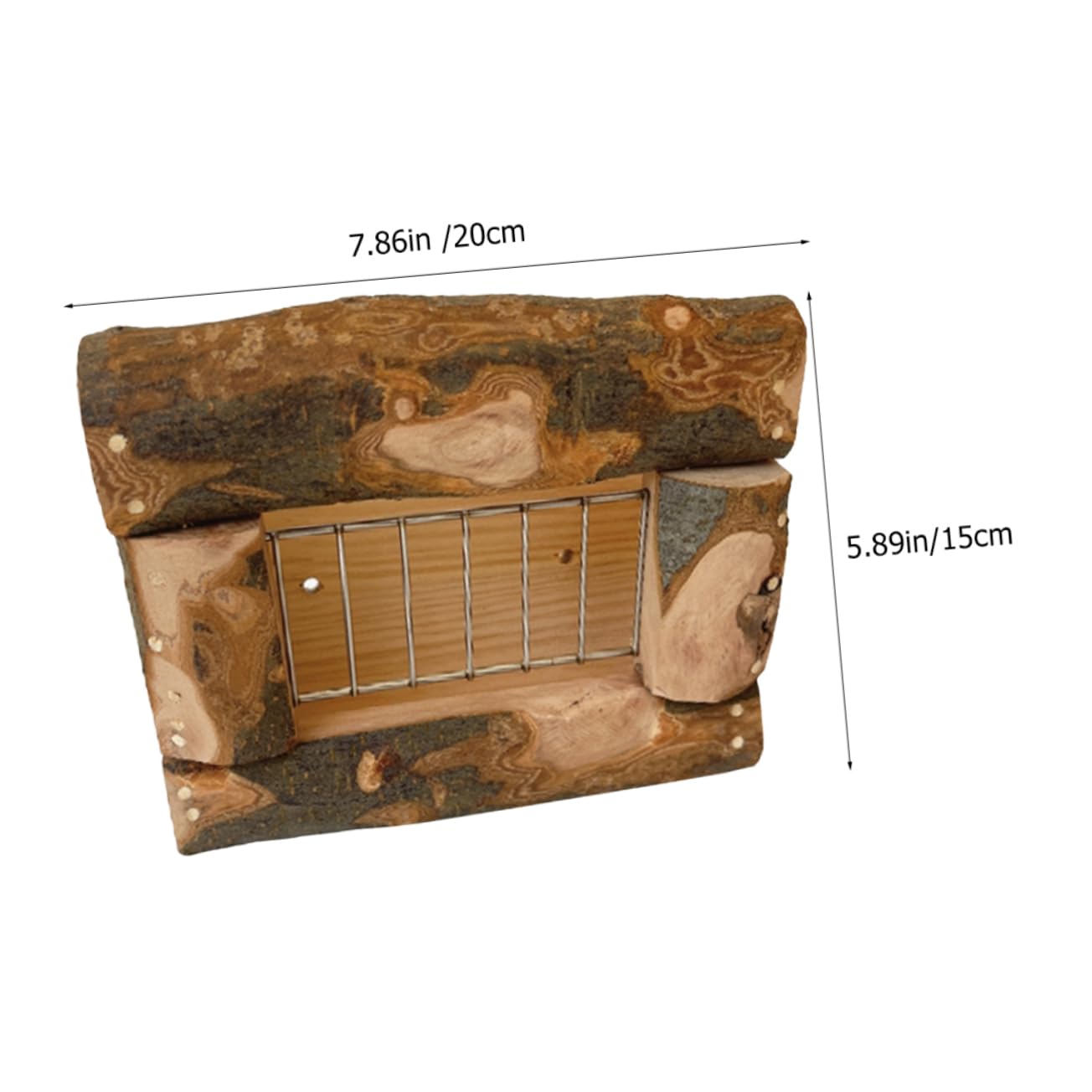 VICASKY Wooden Grass Rack for Bunny Feeder Guinea Pig Hay Feeder Multi-Function Pet Holder