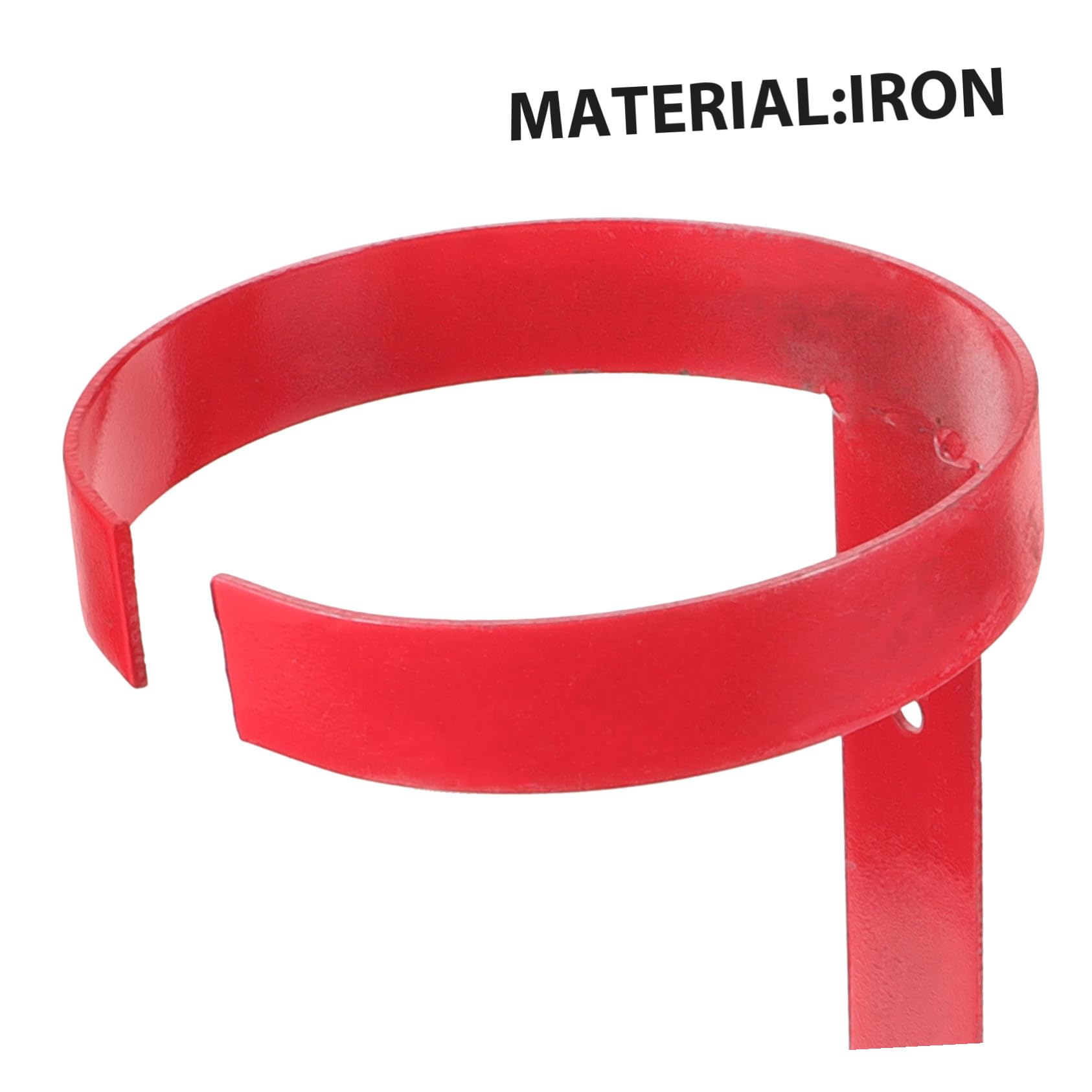 VILLCASE Soporte Metálico de Hierro Rojo para Extintor de Incendios de 5-6kg Montaje en Pared Firme y Estable Diseño Resistente para Vehículo y Barco