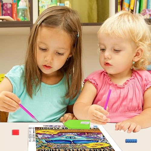 Miniatura 3 de ICECHEN Kits de pintura de diamantes de paisaje para adultos, pintura de puntos de diamante de perforación completa de hongos coloridos para