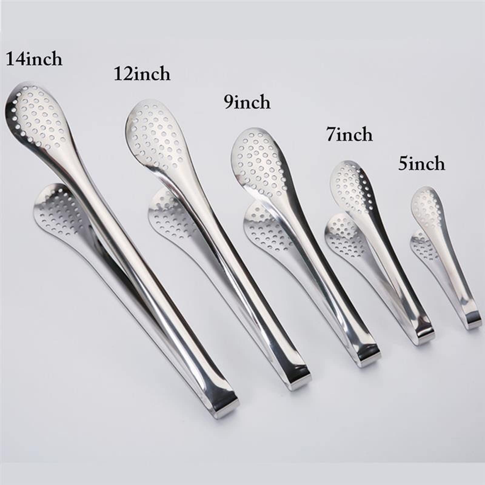 Pinzas de Cocina Clips de Cocina de Acero Inoxidable Clips de Barbacoa Huecos Resistentes al Calor Clips de Alimentos Accesorios de Herramientas de Cocina (9 Pulgadas)