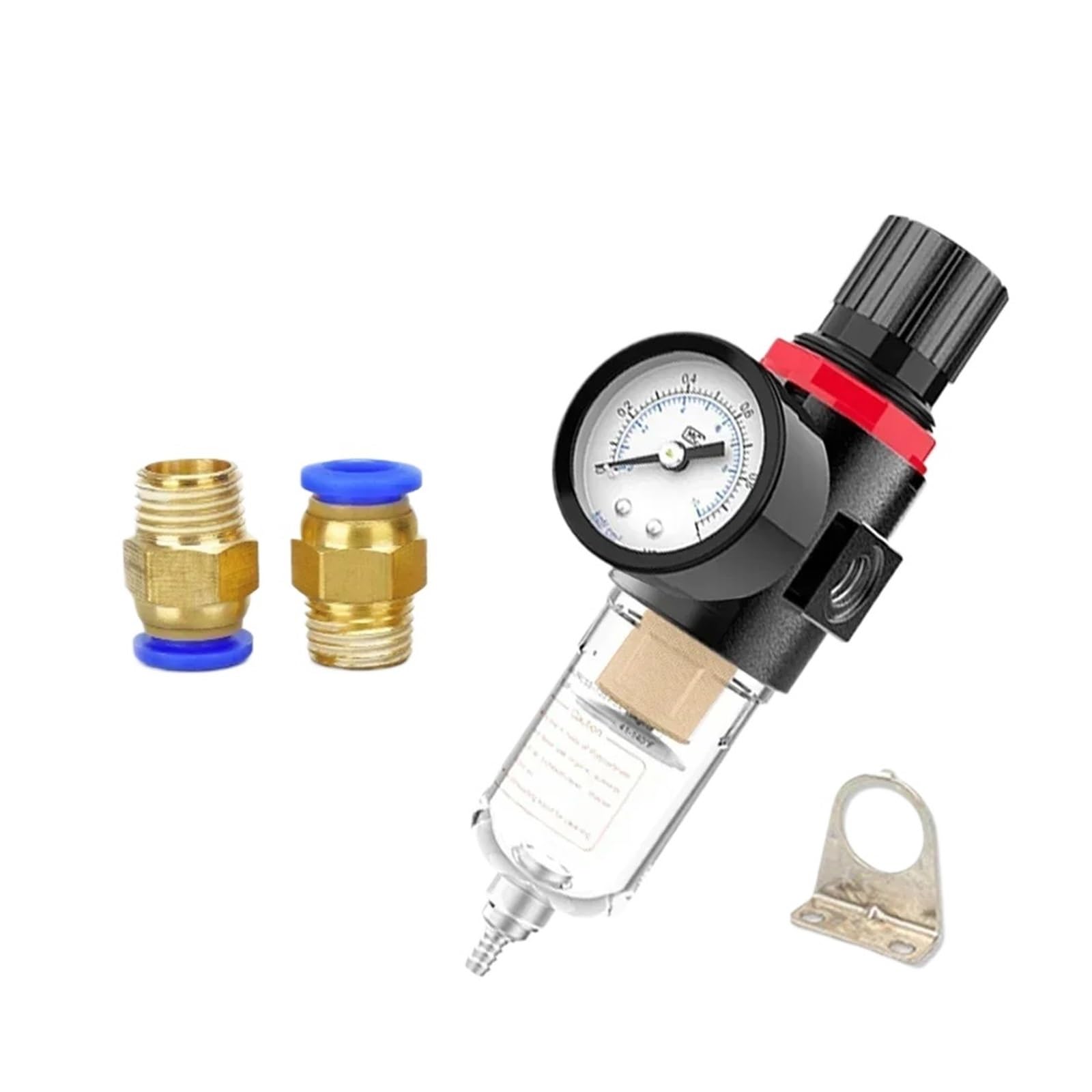 AYNRJKKX AFR2000 1/4 Pneumatic Filter for Air Compressor Moisture Separator Pressure Regulator Oil Water Device(AFR2000 PC10)