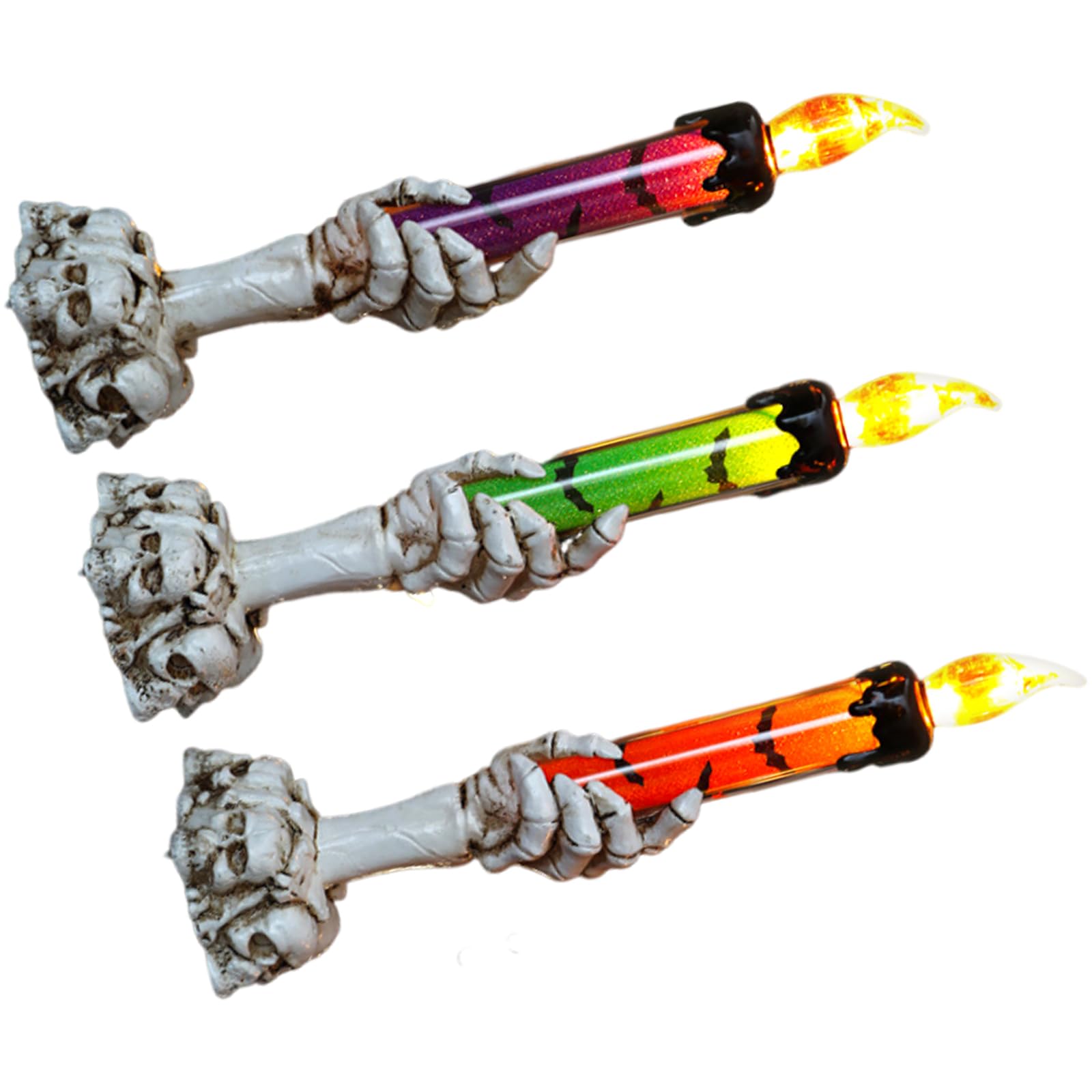 YWLUUOO Eerie Hand LED Light Halloween Decors Polystyrene Flameless Battery-Powered Design Specters Hand LED Light
