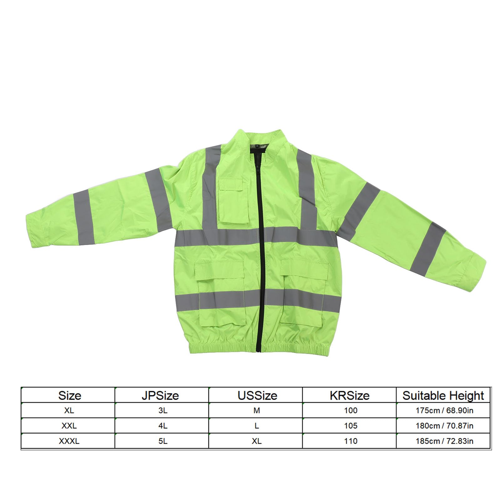 Alomejor Chaqueta de Ventilador de Protección Solar de Refrigeración con Ventilador Desmontable para Trabajadores de la Construcción (verde fluorescente)