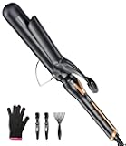 Curling Iron 1 1/2 Inch for Big Curls, 14 Heat Settings Big Barrel 1.5 Inch, Ceramic Large Barrel Curling Iron 1 1/2 Inch with Argan Oil Infused,