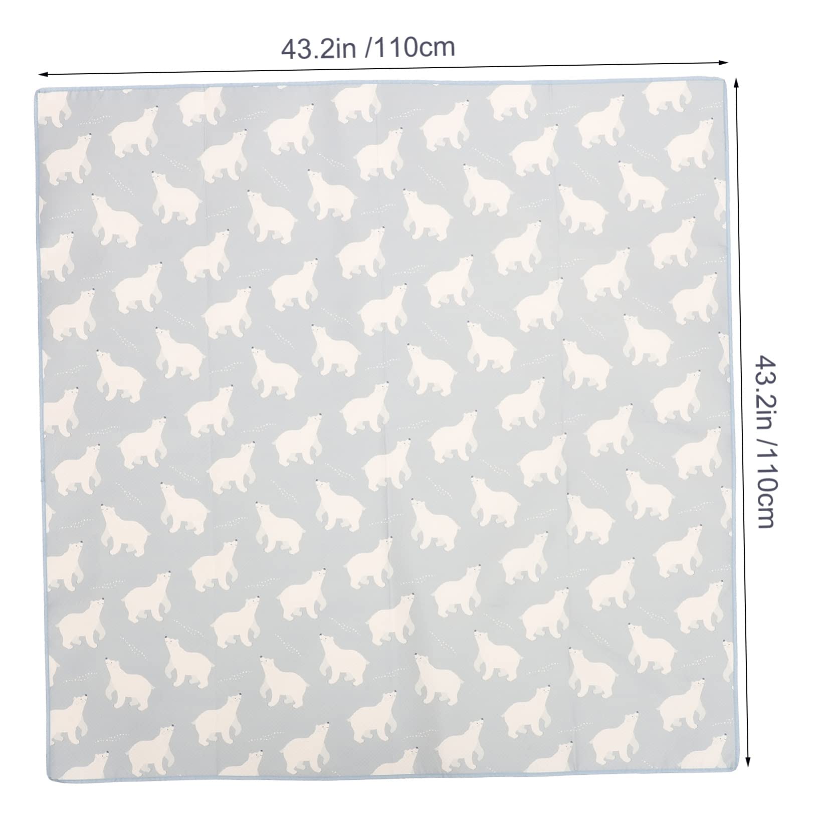 Tapis sous Chaise Haute Bébé Antidérapant en Polyester