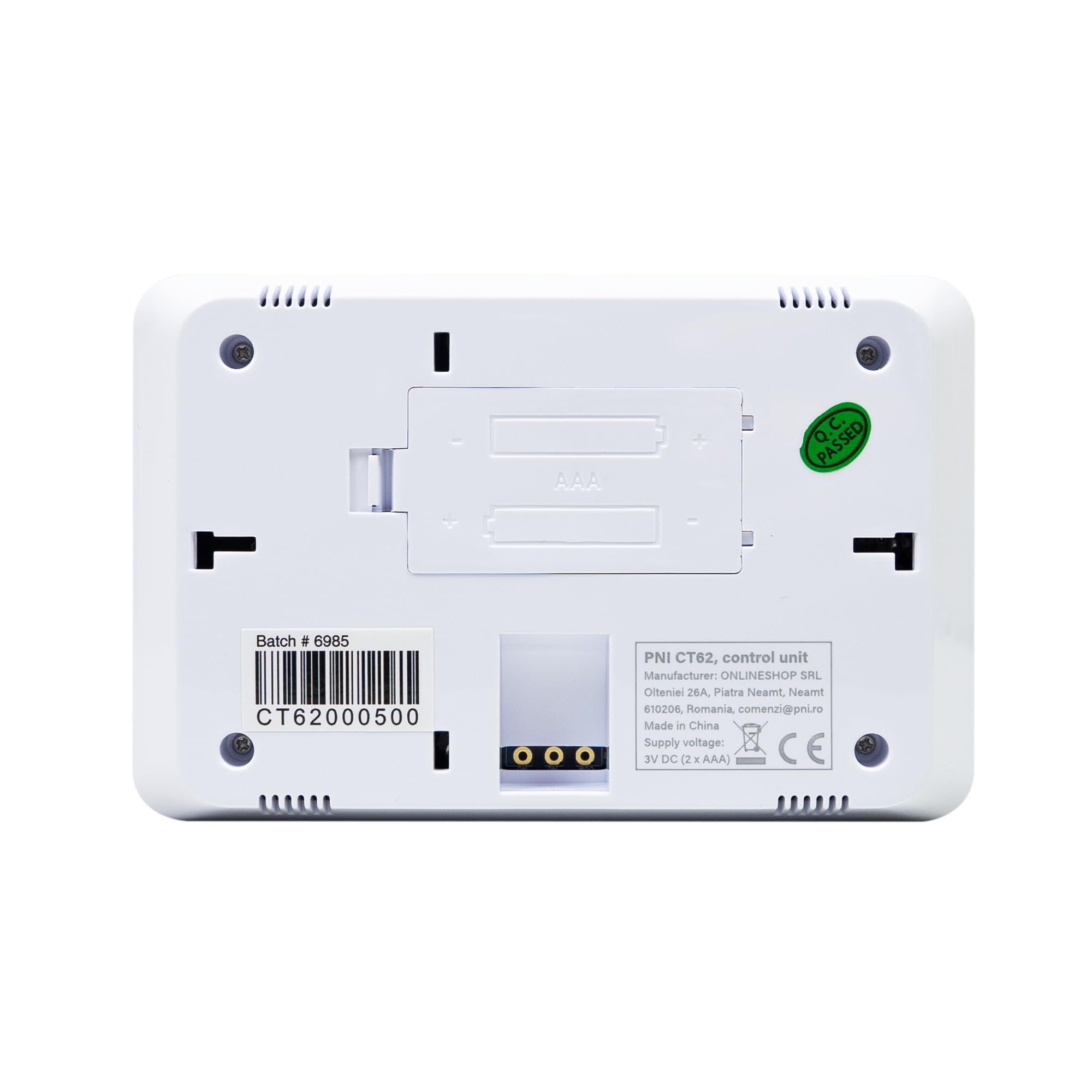 Thermostat sans Fil PNI CT62 pour systèmes de Chauffage, Affichage Lumineux, programmes journaliers