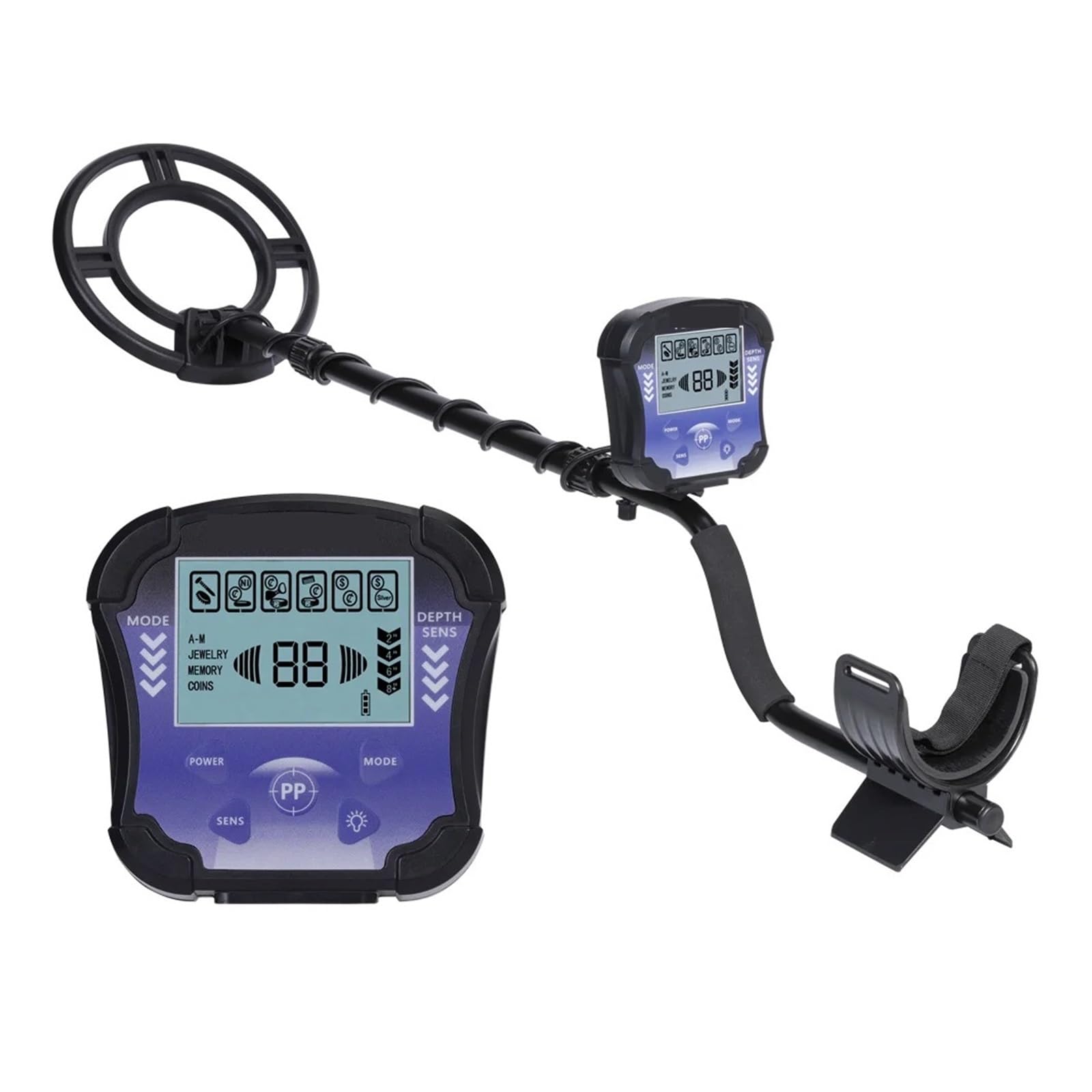 JKJZSALJ Md8010 Underground Metal Detector Depth Pinpoint Detector High Sensitivity Metal Gold Digger Treasure Finder High Accuracy