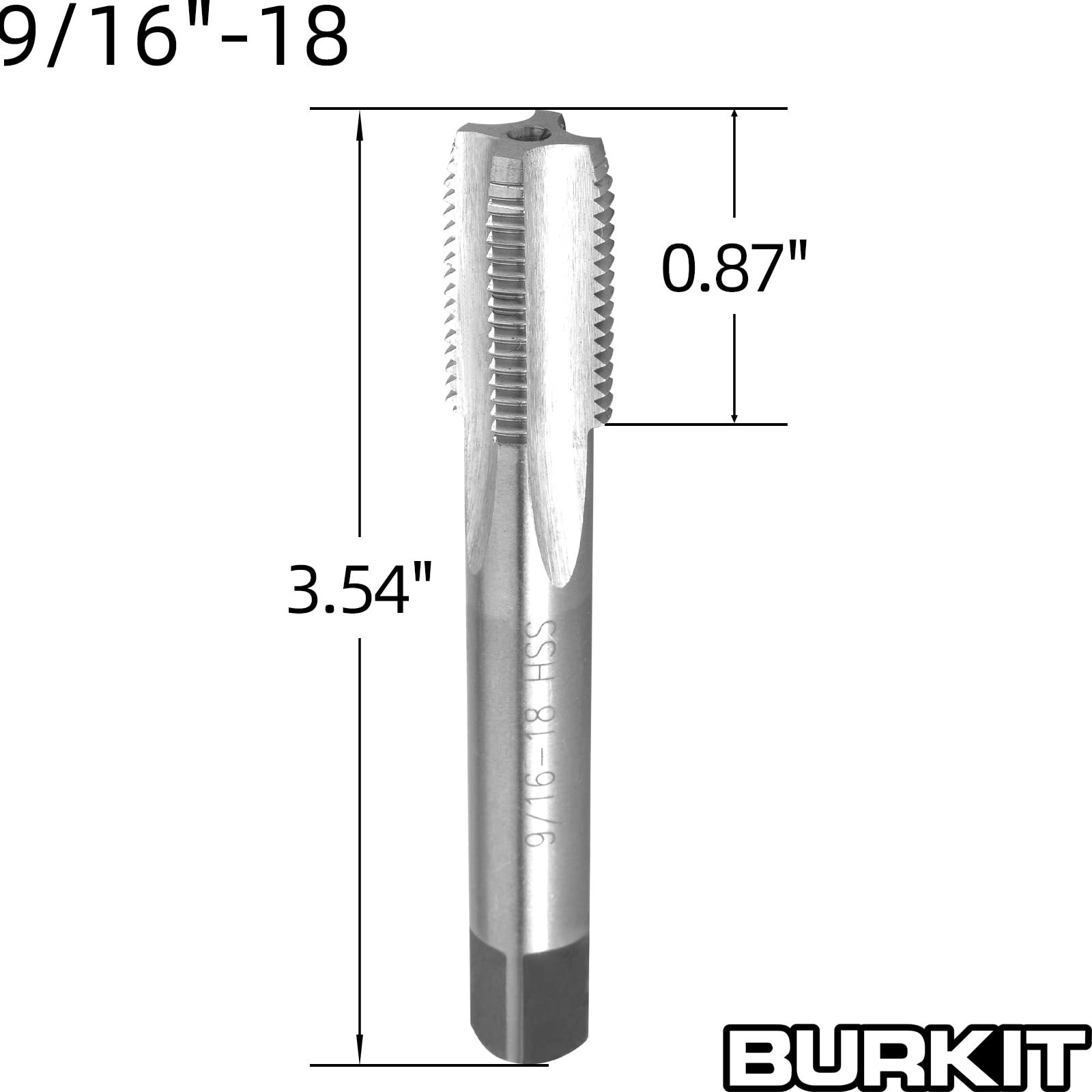 Set Maschio E Filiera M8 X 1.0 Mano Destra - Per Filettature Interne/esterne, Acciaio Ad Alta Velocità - Foto 3
