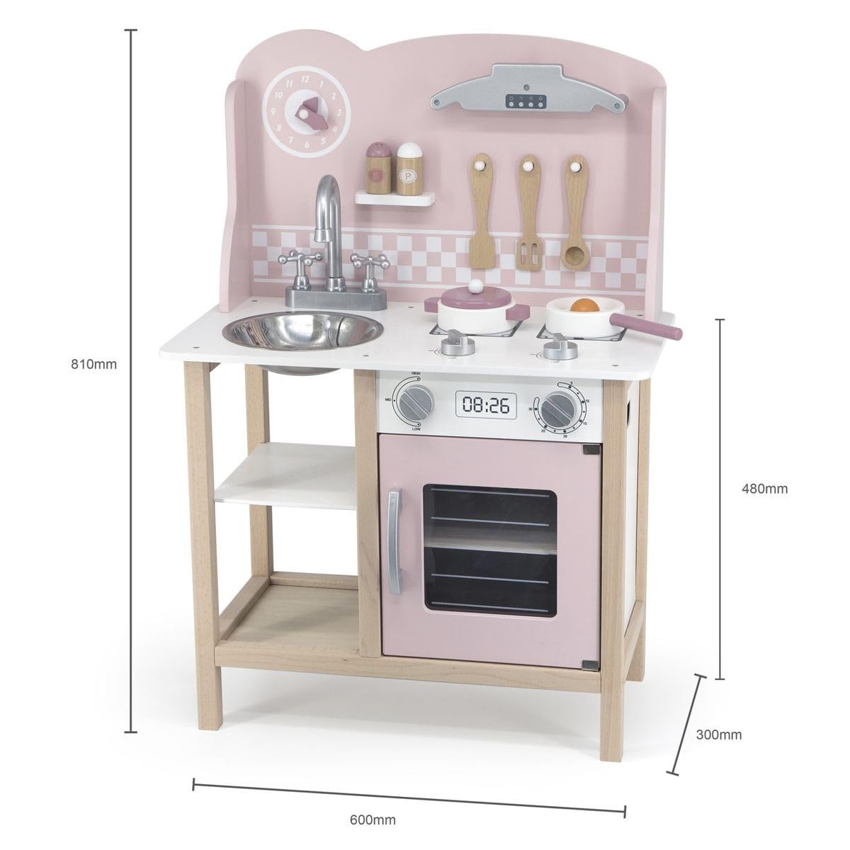 PolarB Wooden Play Kitchen