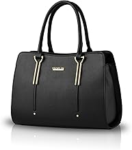 NICOLE & DORIS Femmes Sacs à Main Sac d'épaule Sacs à Main portés Main en Cuir PU Sac Messenger Grande Capacité Sac bandoulière Sac Fourre-Tout Noir