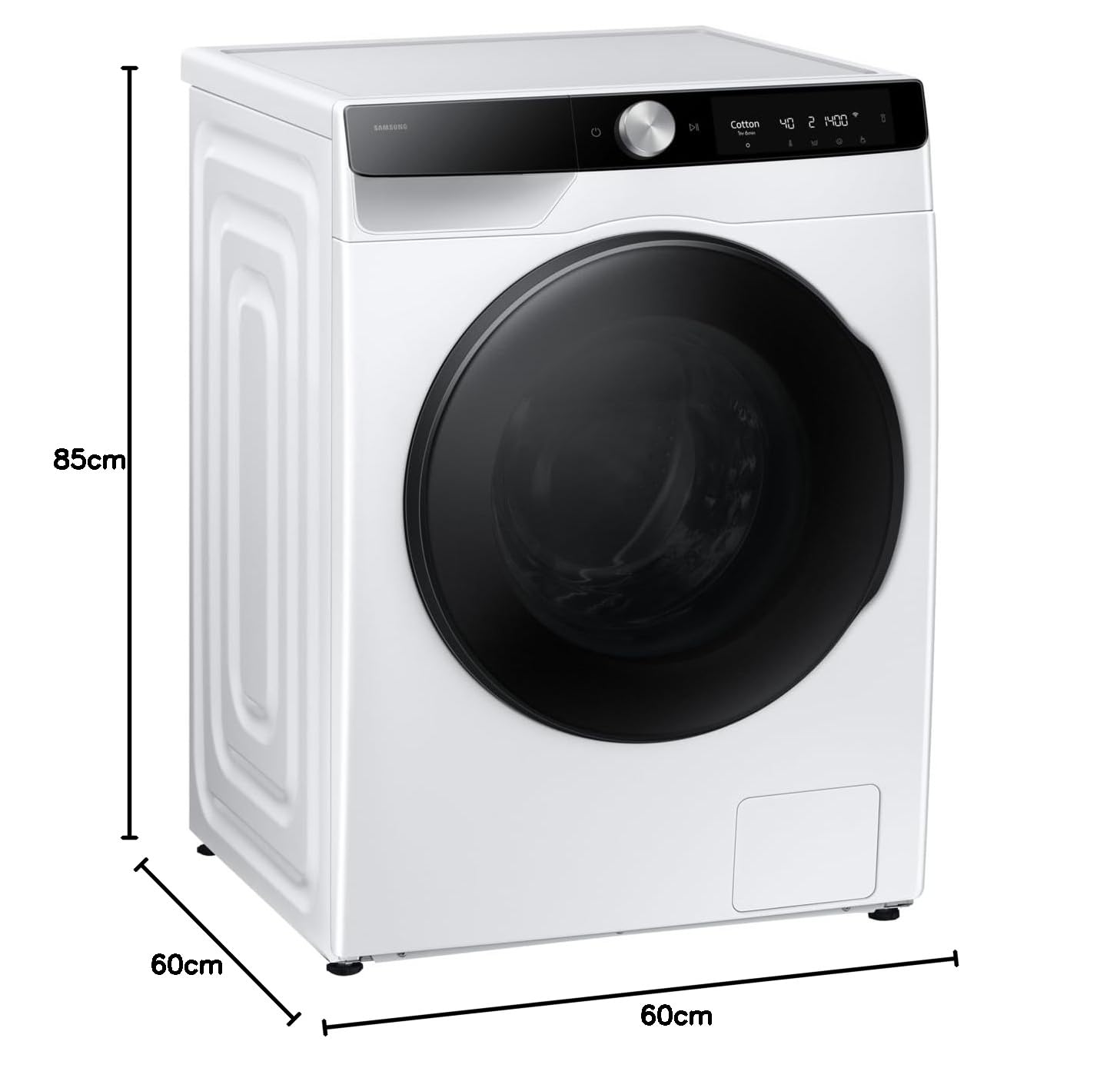 Sèche-linge WD90DG6B85BKU3 Crystal WiFi 9/6KG ; A-10%/D