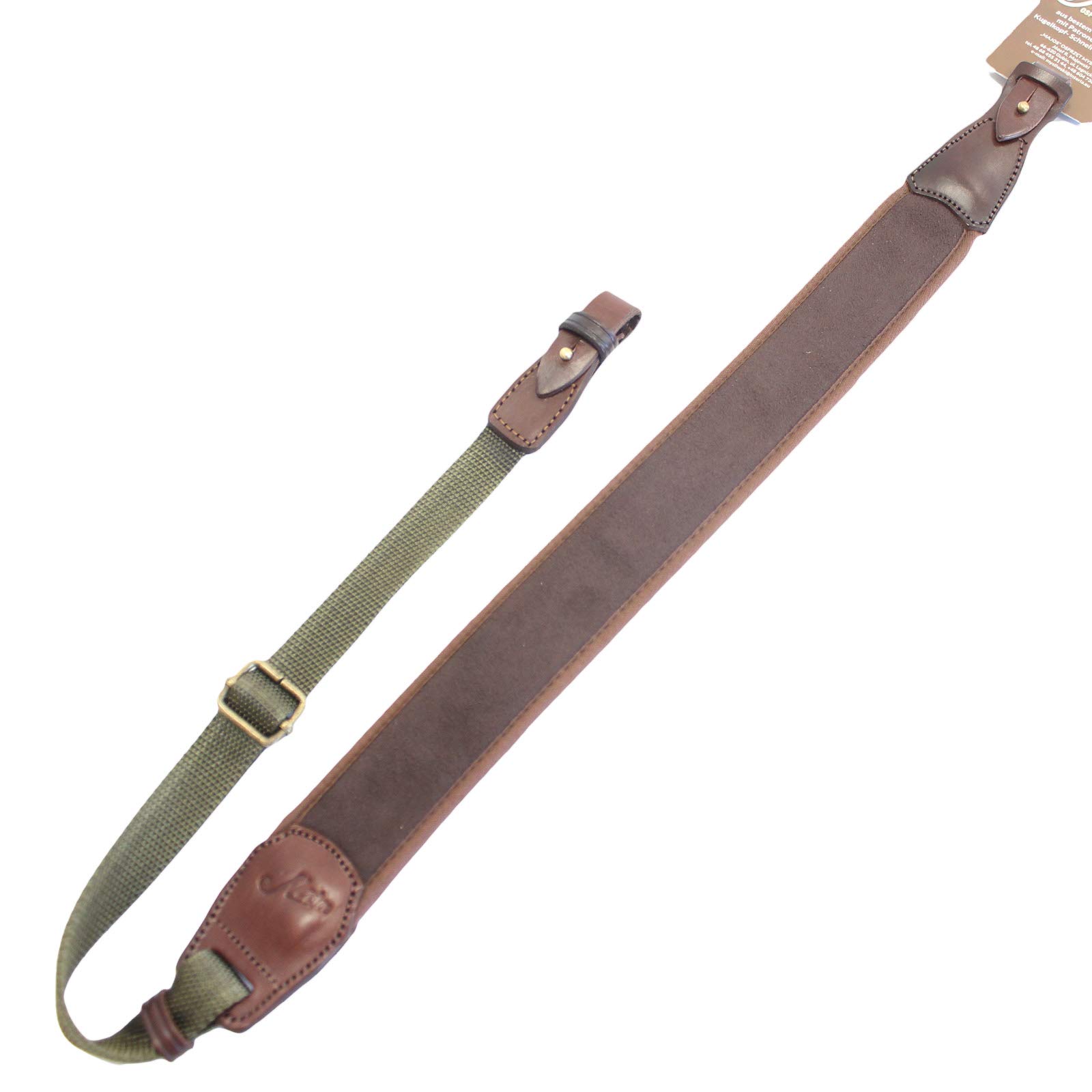 Waffengurt Gewehrgurt Gewehrriemen Neopren-Taillegürtel, Braun/Grün, Verstellbarer Jagd-Gürtel für Gewehre und Outdoor